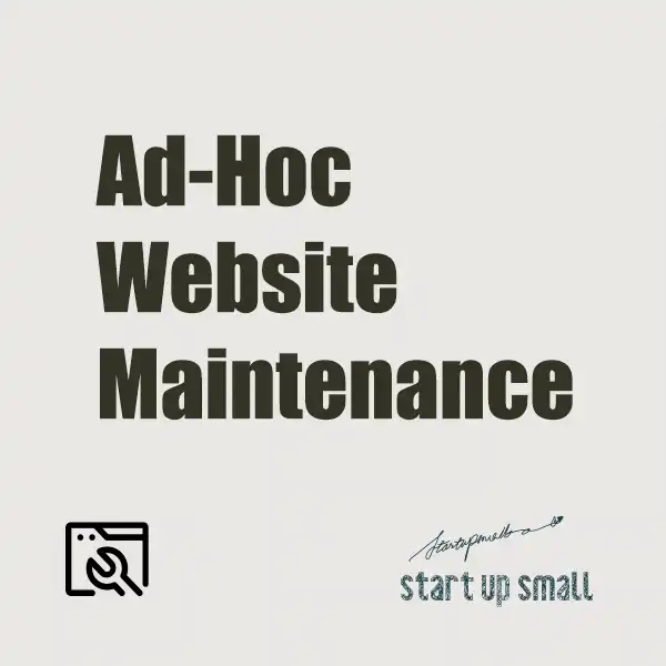 Ad Hoc Website Maintenance